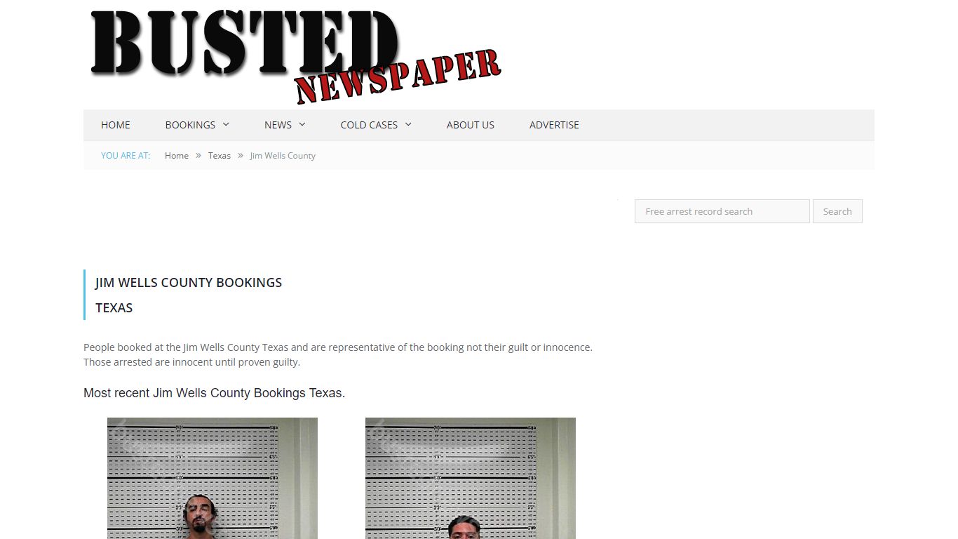 Jim Wells County, TX Mugshots - BUSTEDNEWSPAPER.COM